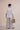 The Nori trousers are an elastic waisted 100% linen pant for a comfortable easy fit, with finishing including real natural pearl and gold plated charms at the end of the belt ties.  Embroidery designed by Fleur Kakasi at the hem. 